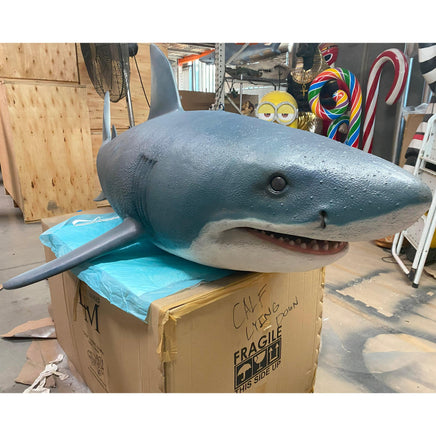 Large Great White Shark Statue - LM Treasures 