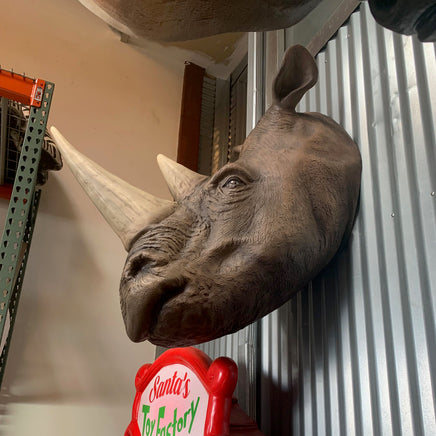Rhinoceros Head Life Size Statue - LM Treasures 