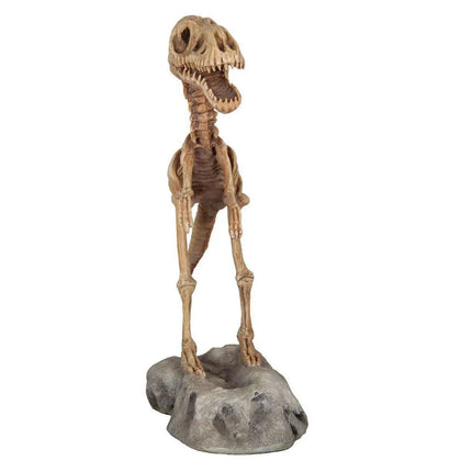 Baby T-Rex Dinosaur Skeleton On Base Life Size Statue LM Treasures - PT
