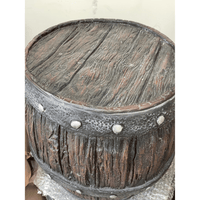 Small Rustic Barrel Statue - LM Treasures 