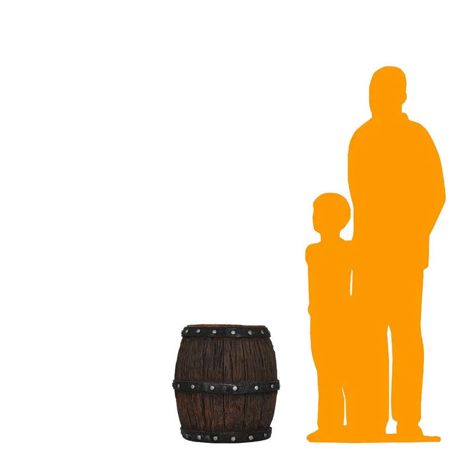 Small Rustic Barrel Statue LM Treasures - PT