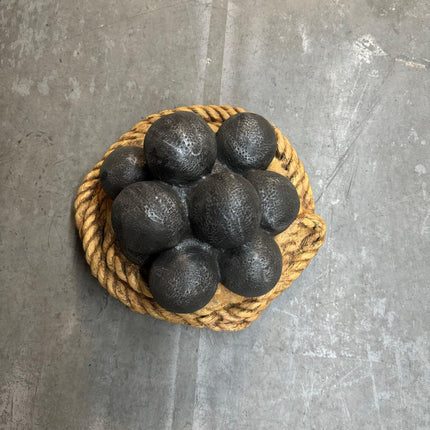 Cannon Balls And Rope Life Size Statue - LM Treasures 