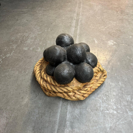 Cannon Balls And Rope Life Size Statue - LM Treasures 