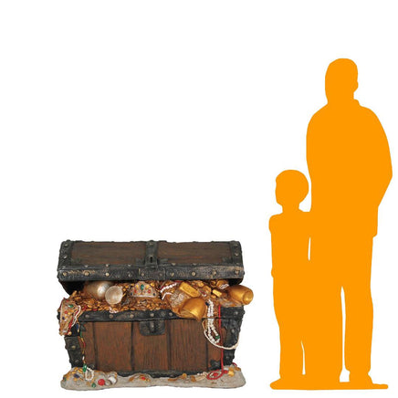 Big Treasure Chest Life Size Statue - LM Treasures 