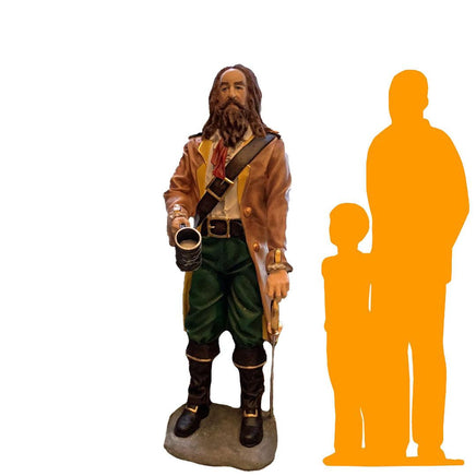 Pirate Captain Enrico Life Size Statue - LM Treasures 