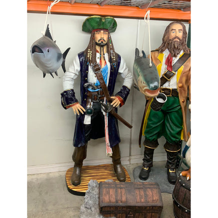 Pirate Captain Jack Life Size Statue - LM Treasures 