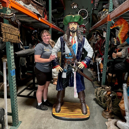 Pirate Captain Jack Life Size Statue