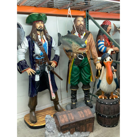 Pirate Captain Jack Life Size Statue - LM Treasures 