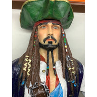 Pirate Captain Jack Life Size Statue - LM Treasures 