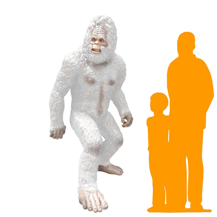 White Bigfoot Life Size Statue - LM Treasures 