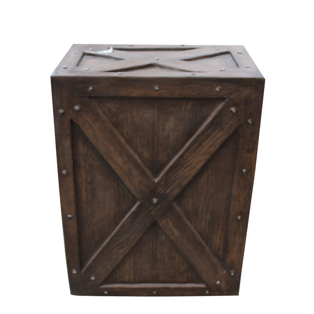 Dark Big Resin Crate Statue LM Treasures - PT