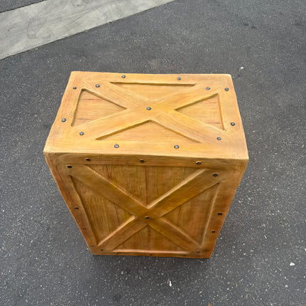 Big Resin Crate Statue