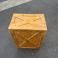 Big Resin Crate Statue