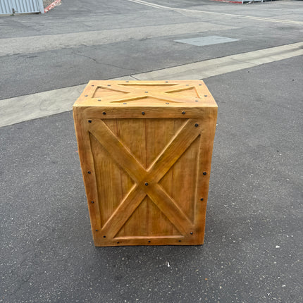 Big Resin Crate Statue