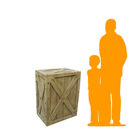 Big Resin Crate Statue - LM Treasures 