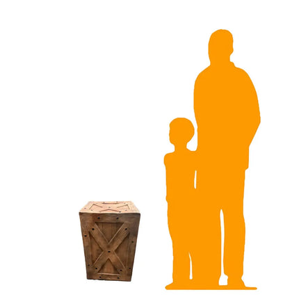 Brown Small Resin Crate LM Treasures - PT