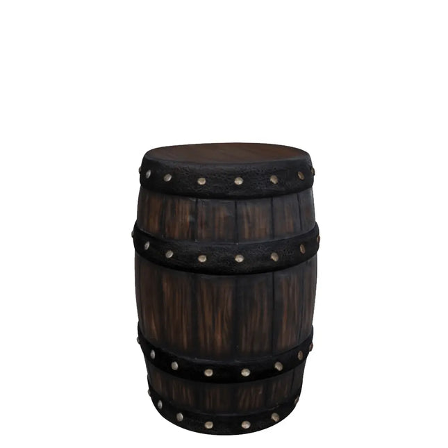 Large Rustic Barrel Life Size Statue LM Treasures - PT