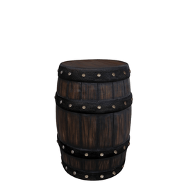 Large Rustic Barrel Life Size Statue - LM Treasures 