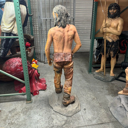 Old Cave Man Life Size Statue LM Treasures - PT