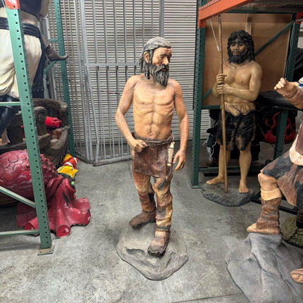 Old Cave Man Life Size Statue LM Treasures - PT