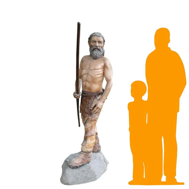 Old Cave Man Life Size Statue LM Treasures - PT