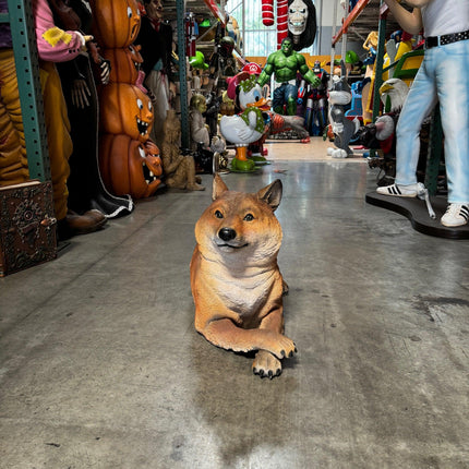Shiba Inu Life Size Statue