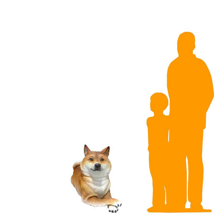 Shiba Inu Life Size Statue