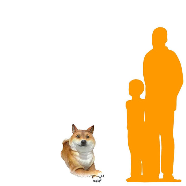 Shiba Inu Life Size Statue