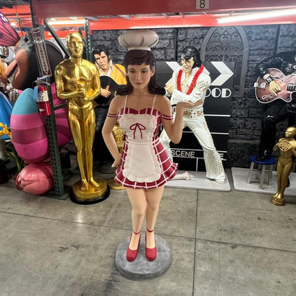 Waitress Cook Life Size Statue - LM Treasures 