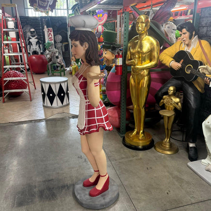 Waitress Cook Life Size Statue - LM Treasures 