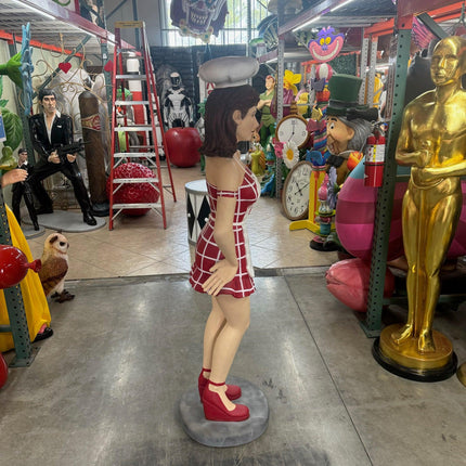 Waitress Cook Life Size Statue - LM Treasures 