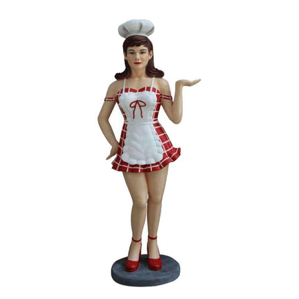Waitress Cook Life Size Statue - LM Treasures 