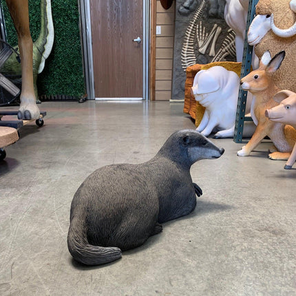 Laying Badger Life Size Statue - LM Treasures 