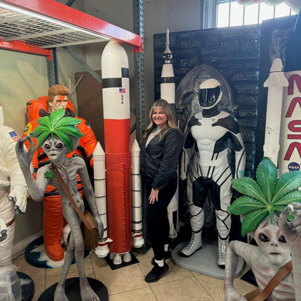 Orange Rocket Statue - LM Treasures 