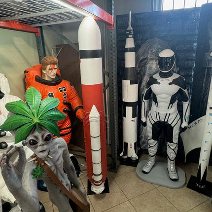 Orange Rocket Statue - LM Treasures 