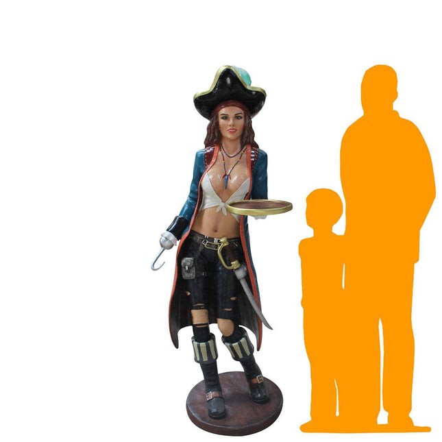 Lady Pirate Butler Anne Life Size Statue - LM Treasures 