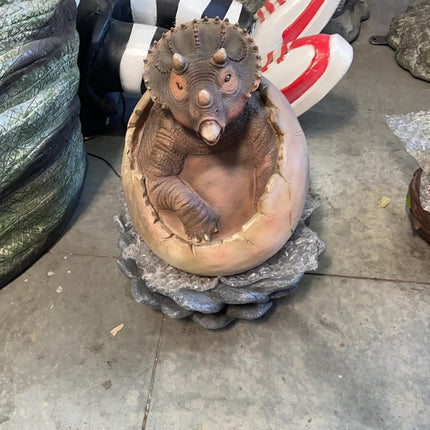 Triceratops Dinosaur Hatching Statue - LM Treasures 