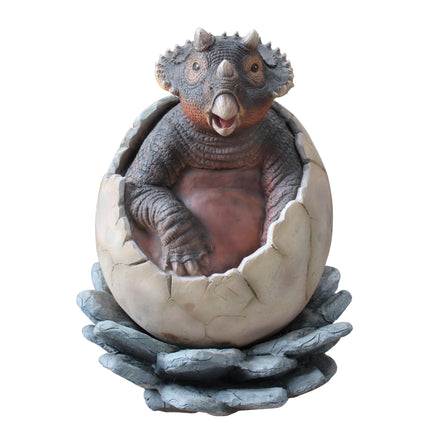 Triceratops Dinosaur Hatching Statue - LM Treasures 