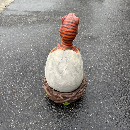Raptor Dinosaur Hatching Life Size Statue