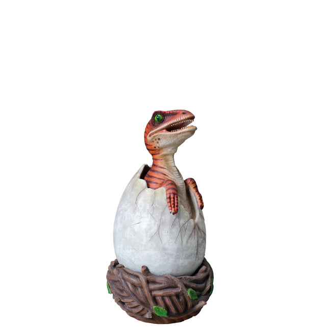 Raptor Dinosaur Hatching Life Size Statue - LM Treasures 