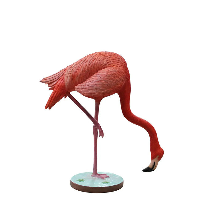 Flamingo Head Down Life Size Statue LM Treasures - PT