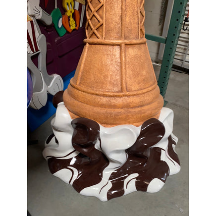 Chocolate Melting Ice Cream Over Sized Statue - LM Treasures 