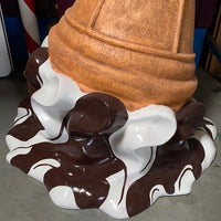 Chocolate Melting Ice Cream Over Sized Statue - LM Treasures 