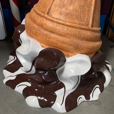 Chocolate Melting Ice Cream Over Sized Statue - LM Treasures 