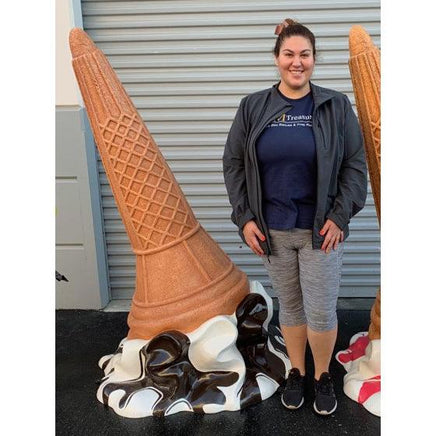 Chocolate Melting Ice Cream Over Sized Statue - LM Treasures 