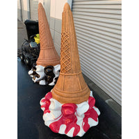 Strawberry Melting Ice Cream Over Sized Statue - LM Treasures 