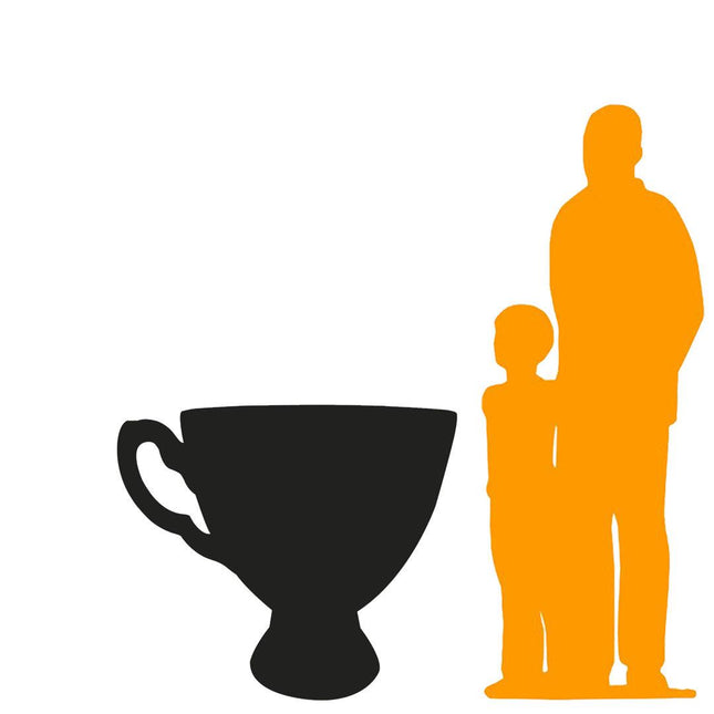 Blue Tea Cup Over Sized Statue - LM Treasures 