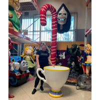 White Tea Cup Over Sized Statue - LM Treasures 