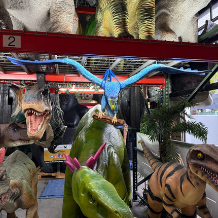 Colorful Bird Dinosaur Archeopteryx Statue