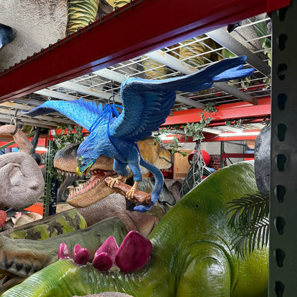 Colorful Bird Dinosaur Archeopteryx Statue